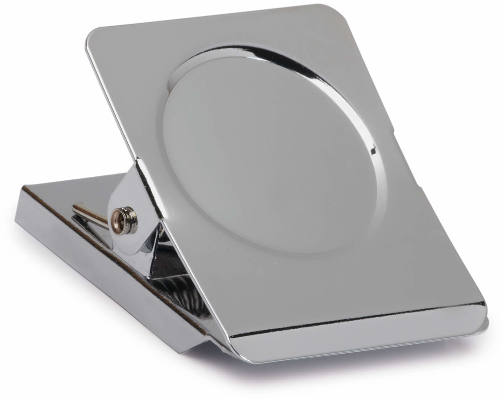 MAUL Papier-Klemmer 20x40mm 2194196 hellsilber, mit Magnet 2 Stück