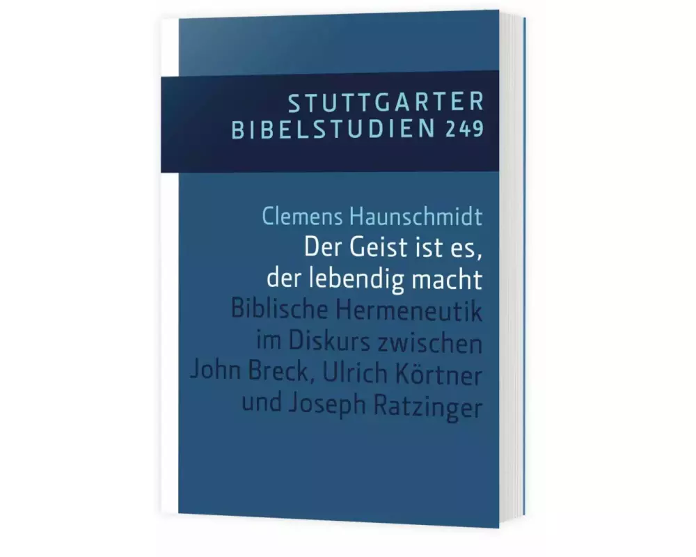 Der Geist ist es, der lebendig macht/ SBS 249