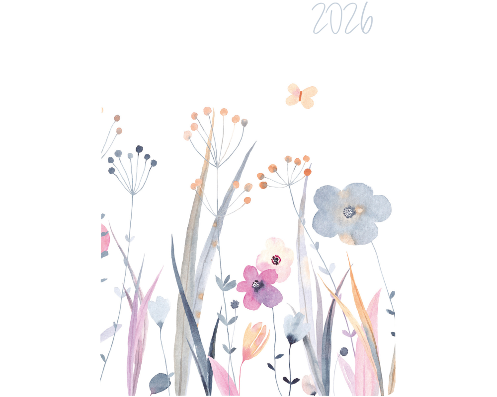 BIELLA TA Memento Trend 2026 825413790026U 1W/2S Wildflower 10.1x14.2cm