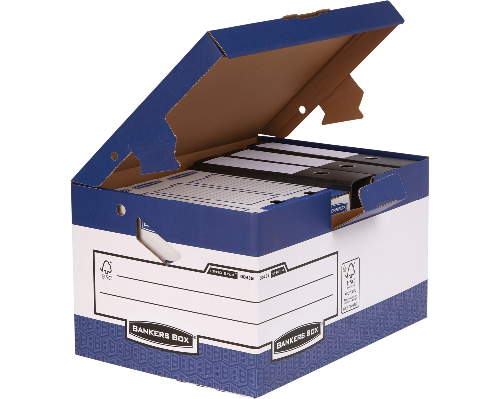 FELLOWES BankersBox Maxi 0048901 weiss/blau 37.8x30.1x56cm