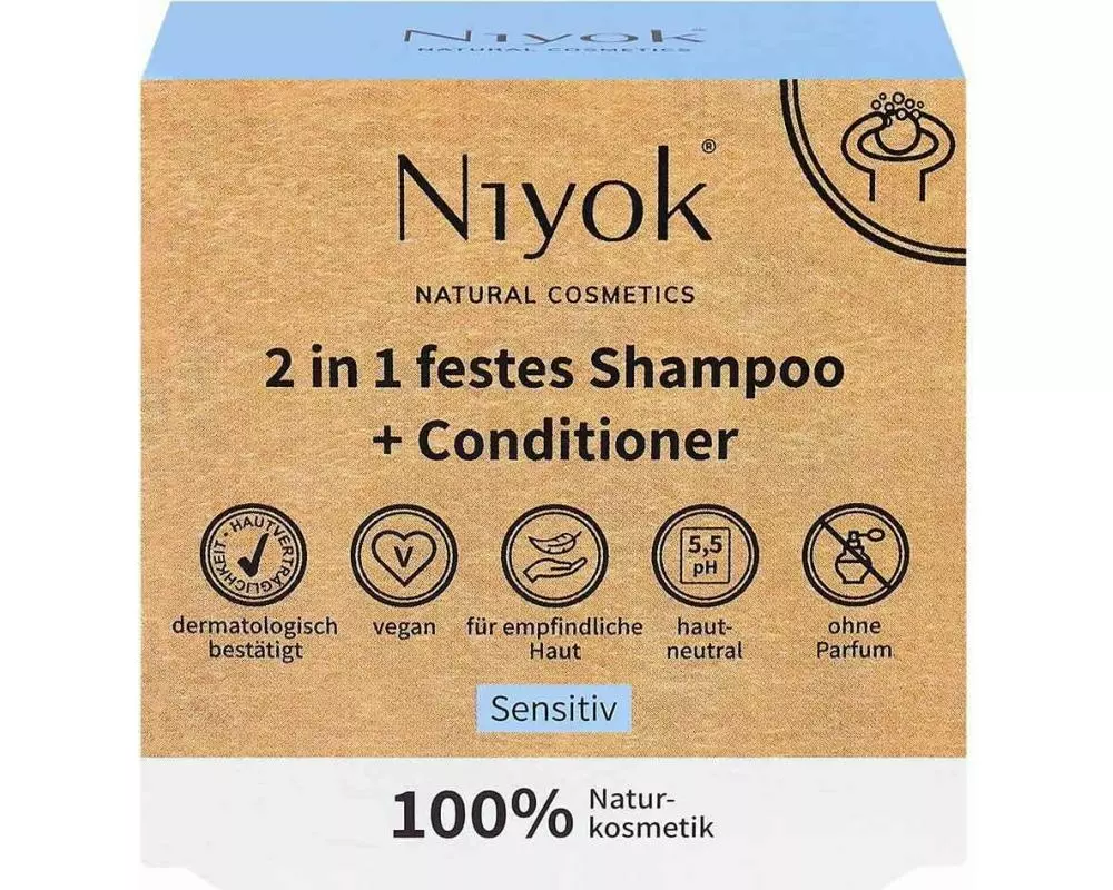 Niyok Festes Shampoo und Conditioner Sensitiv 80 g