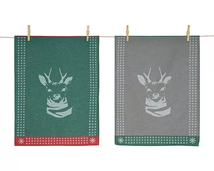 pad Geschirrtuch Fundeer Beige/Grün