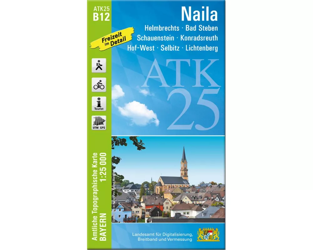 ATK25-B12 Naila (Amtliche Topographische Karte 1:25000)