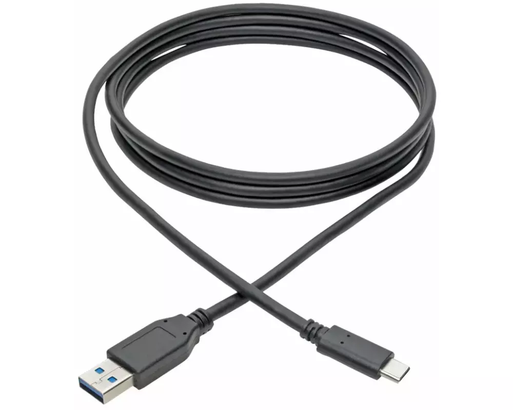 EATON TRIPPLITE USB-C to USB-A Cable, M/M, USB 3.1, Gen 1, 5Gbps, Thunderbolt 3 Compatible, 6ft. 1.83m