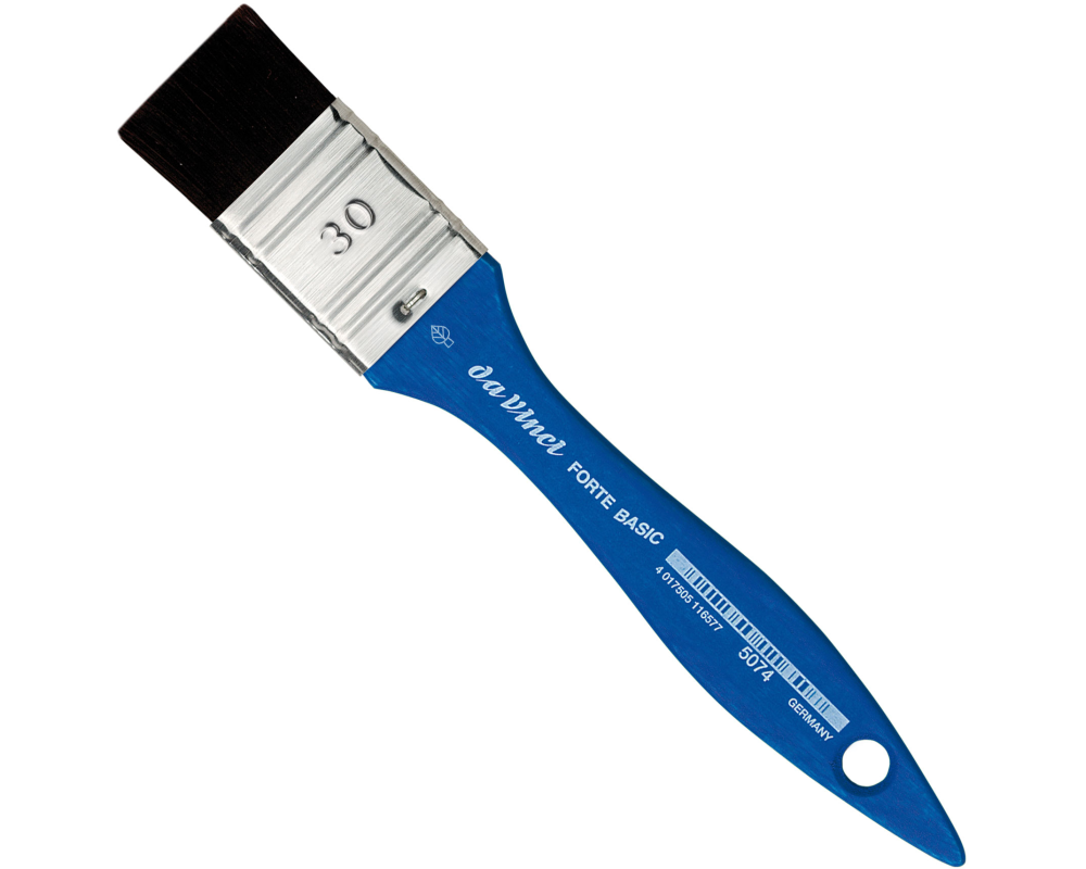 DA VINCI Flachpinsel Forte Basic VA-5074_30 Grösse 30, Synthetik