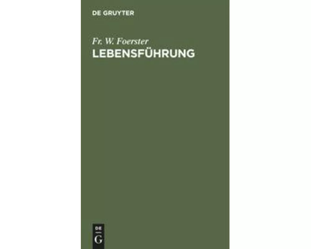 Lebensführung