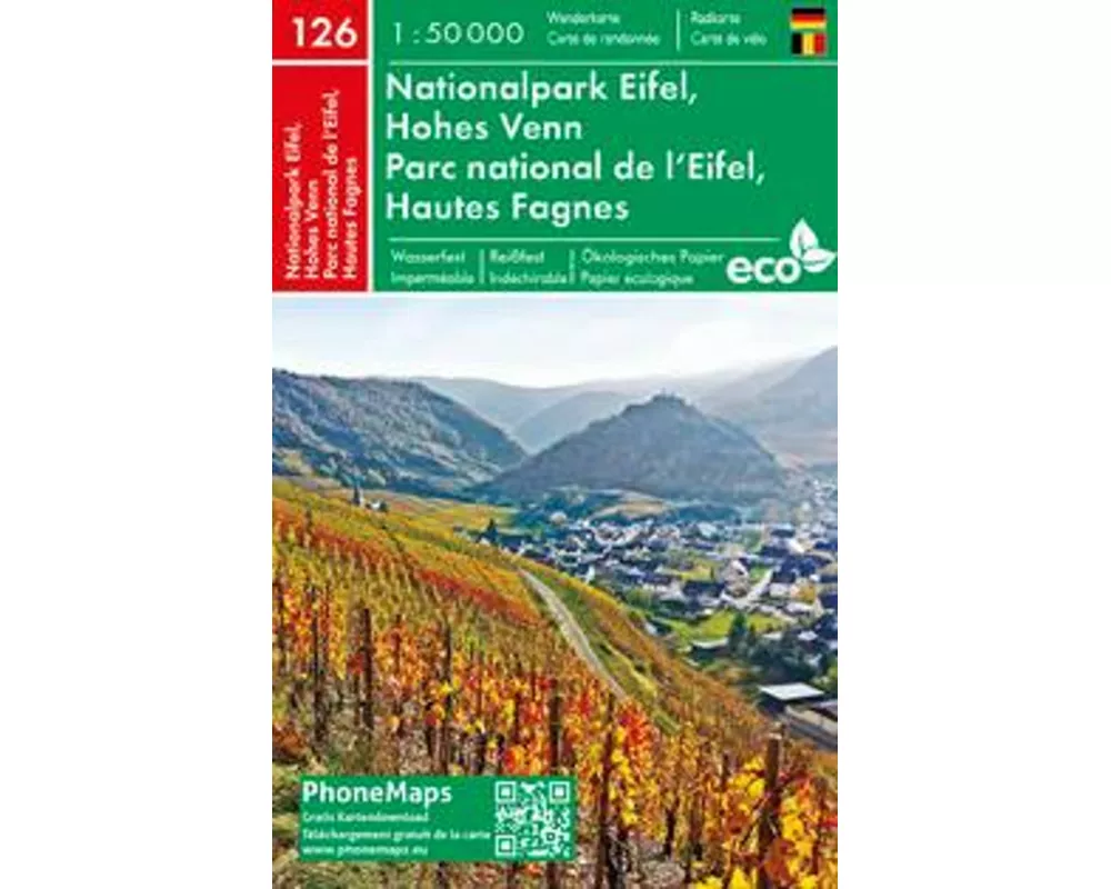 Nationalpark Eifel, Hohes Venn, Wander - Radkarte 1 : 50 000