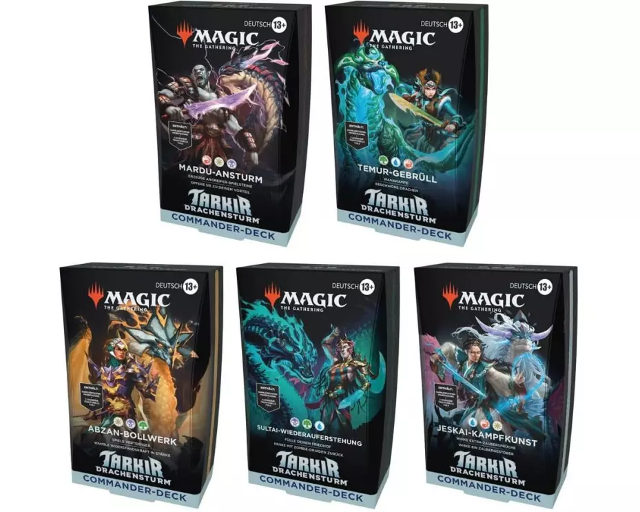 Magic: The Gathering Tarkir: Drachensturm Commander-Decks Display -DE-