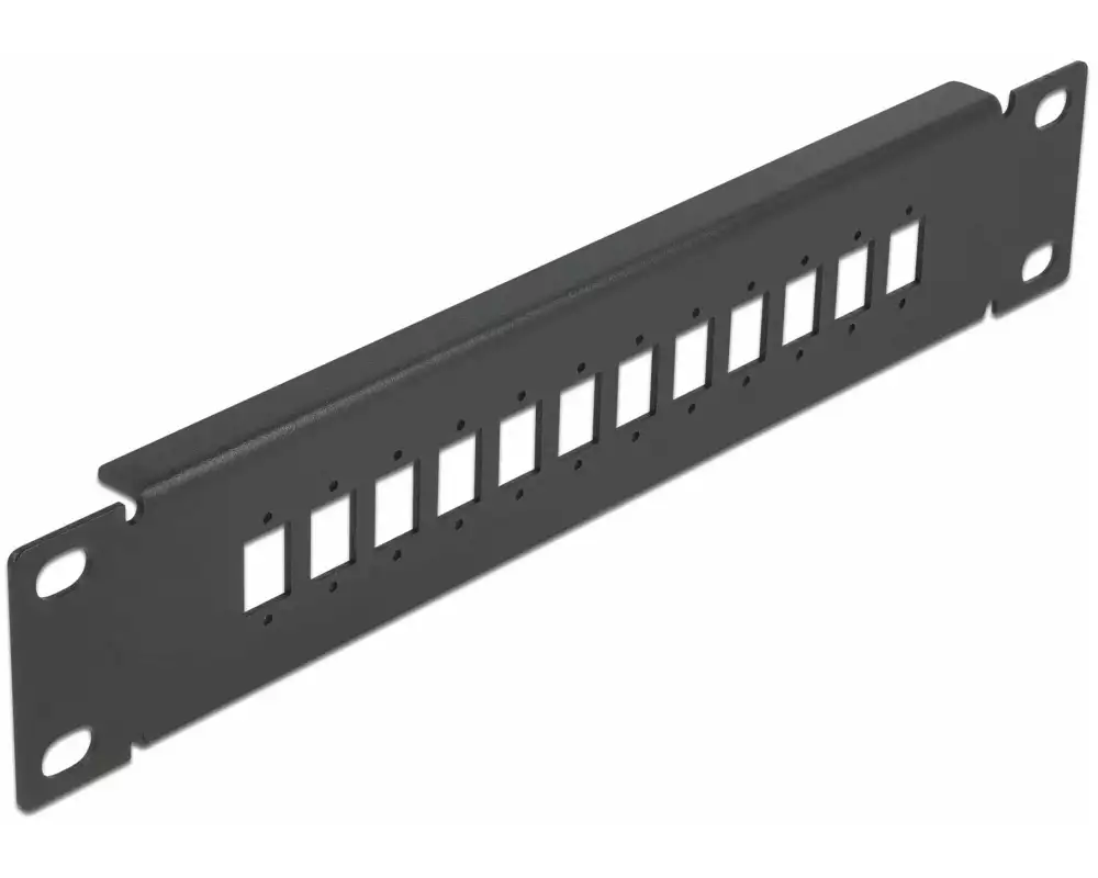 Delock Verteilerplatte 10″ LWL Patchpanel 12 Port für SC / LC