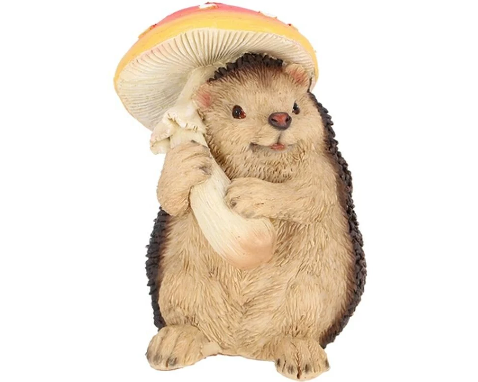 Esschert Design Igel mit Fliegenpilz Outdoor, 15 cm