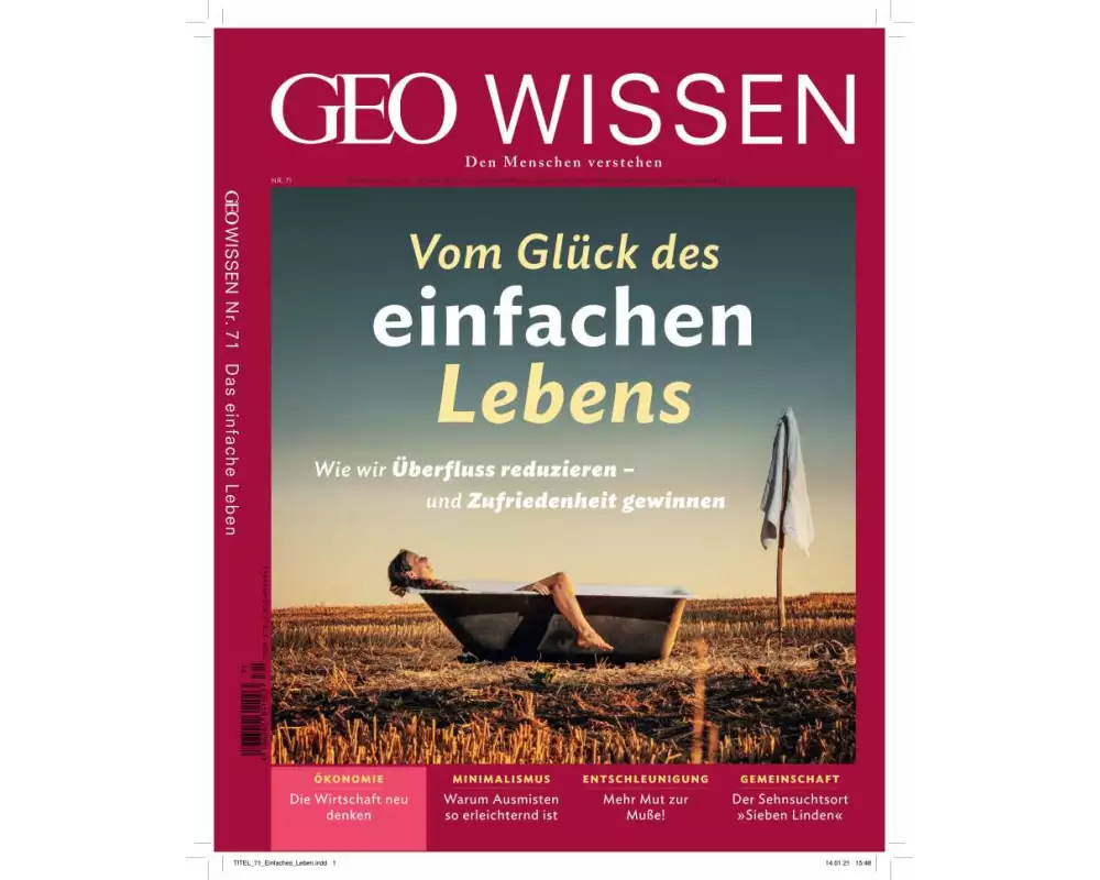 GEO Wissen 71/2020 - Vom Glück des einfachen Lebens