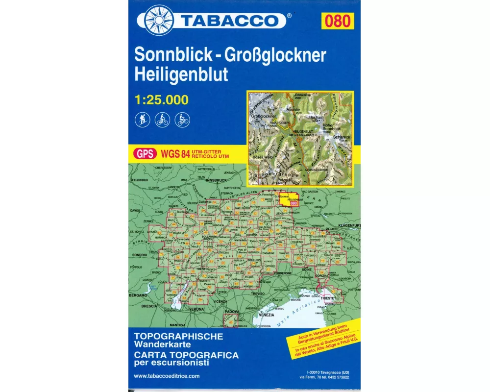 Sonnblick-Großglockner-Heiligenblut 1:25 000