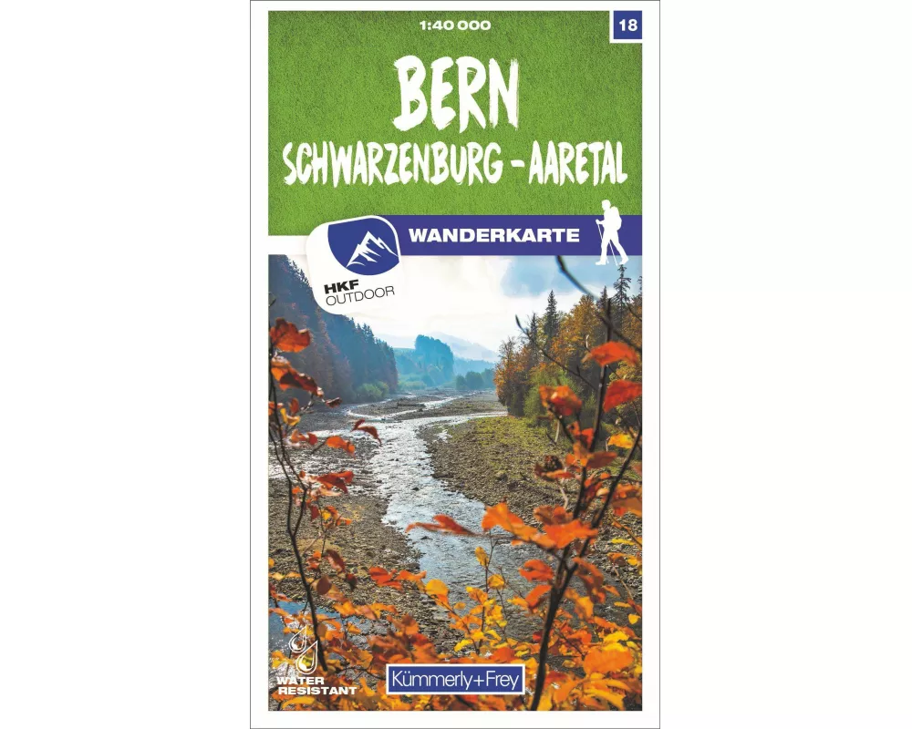 Kümmerly+Frey Wanderkarte 18 Bern 1:40.000