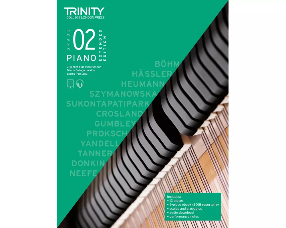 Trinity College London Piano Exam Pieces Plus Exercises From 2021: Grade 2 - Extended Edition