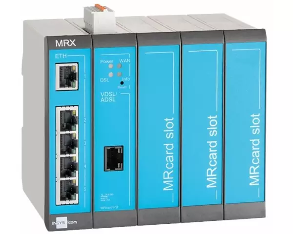 INSYS icom MRX5 DSL-A modularer VDSL-/ADSL-Router Annex A VPN-Option