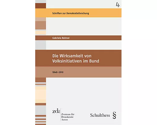 Die Wirksamkeit von Volksinitiativen im Bund 1848 - 2010