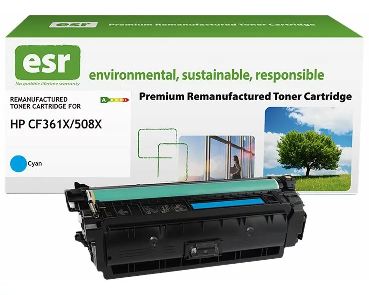 ESR Toner cartridge compatible with HP CF361X cyan High Capacity remanufactured 9.500 pages