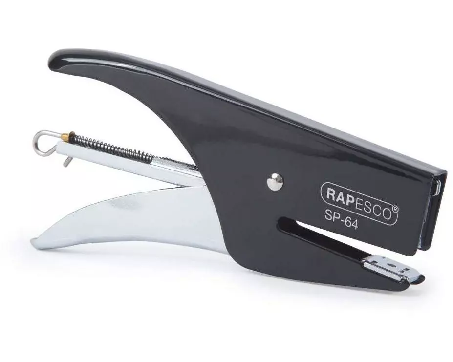 Rapesco SP-64 Metall-Heftzange 12 Seiten, Schwarz