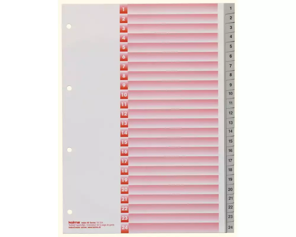 Kolma Register A4 KolmaFlex 1-24