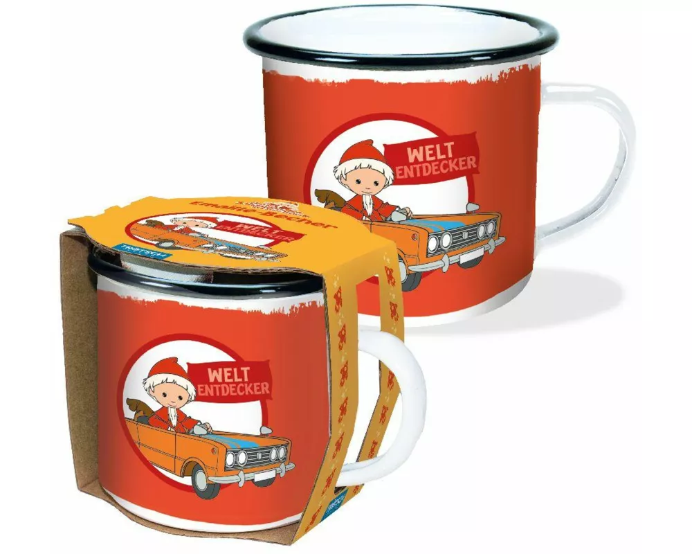 Trötsch Unser Sandmännchen Emaille Becher Weltentdecker