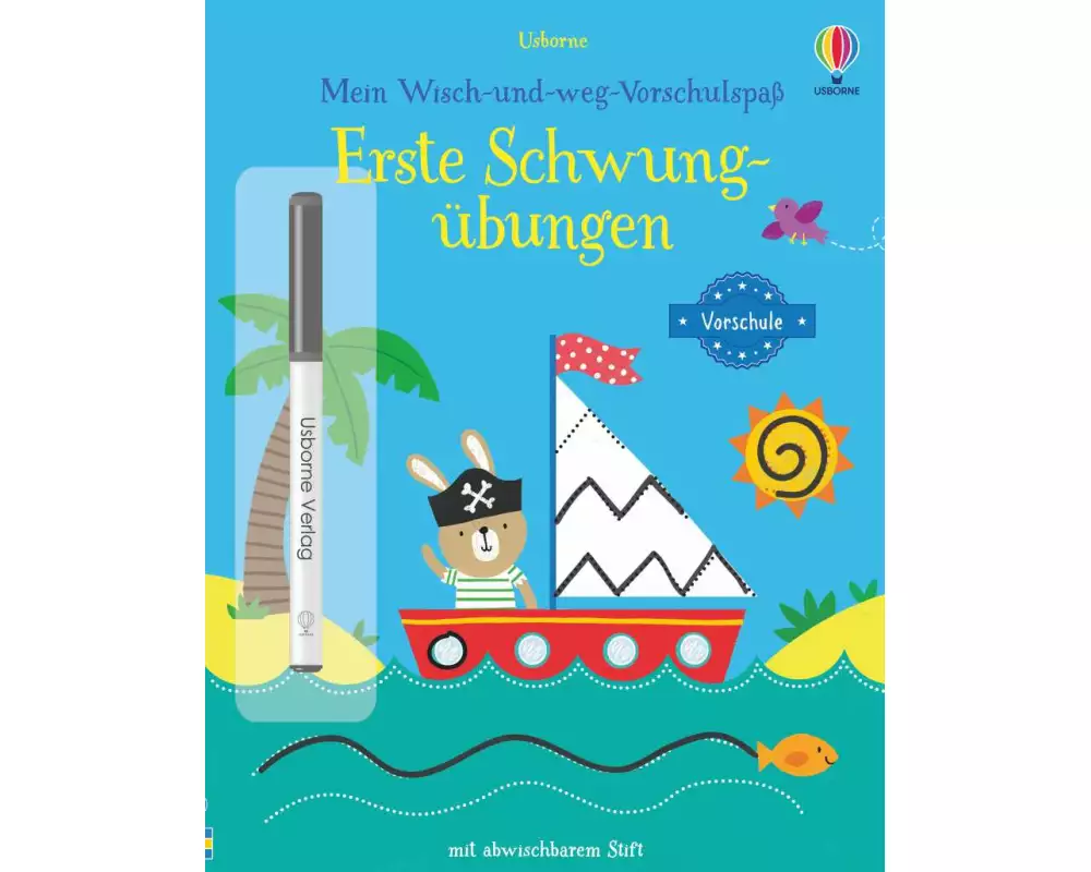 Mein Wisch-und-weg-Vorschulspaß: Erste Schwungübungen
