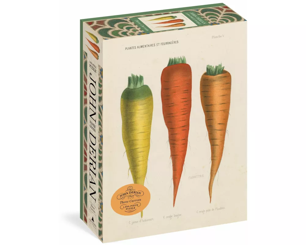 John Derian Paper Goods: Three Carrots 1,000-Piece Puzzle