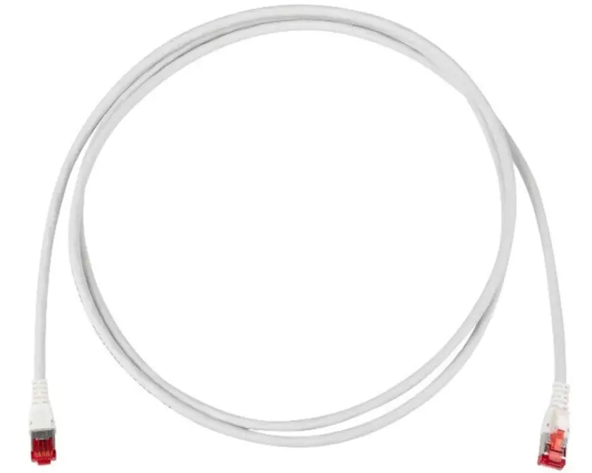 R&M Patchkabel Cat 6A, S/FTP, 1.5 m, Grau