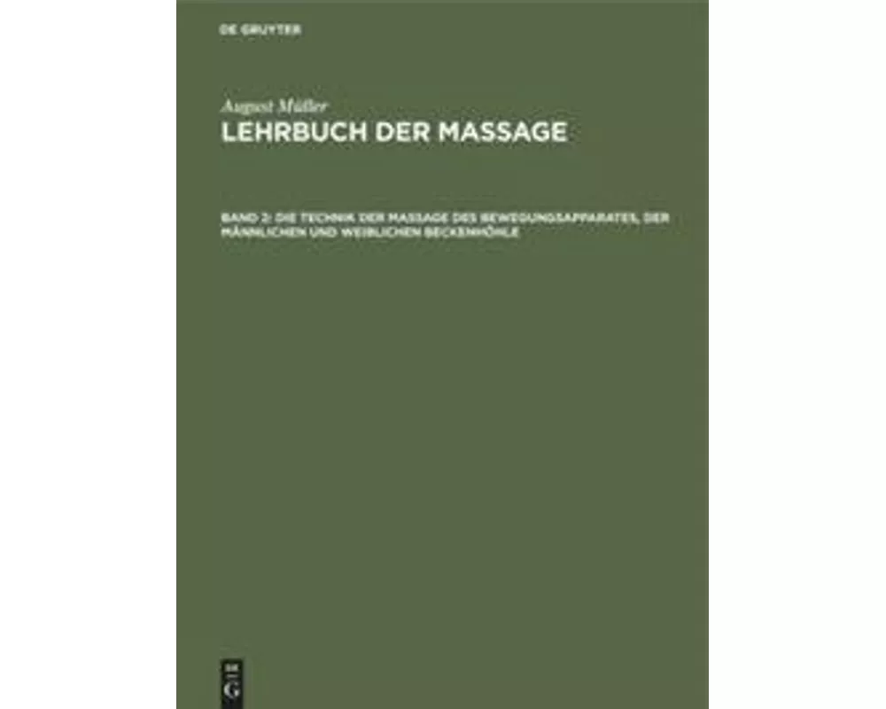 Die Technik der Massage des Bewegungsapparates, der männlichen und weiblichen Beckenhöhle