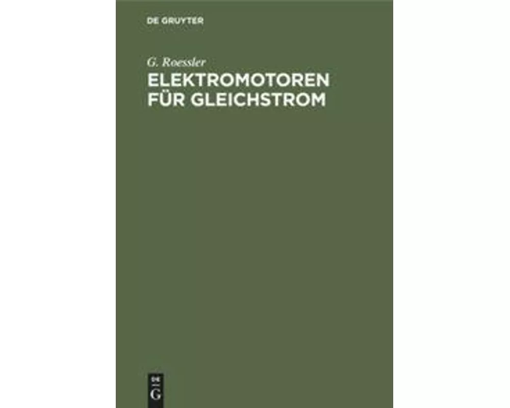 Elektromotoren für Gleichstrom