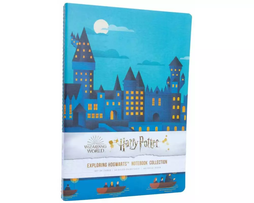 Harry Potter: Exploring Hogwarts Sewn Notebook Collection: Set of 3
