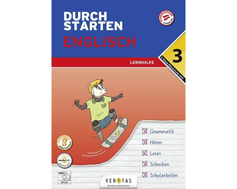 Durchstarten Englisch 3. Klasse Mittelschule/AHS Lernhilfe (mit Audio-CD)