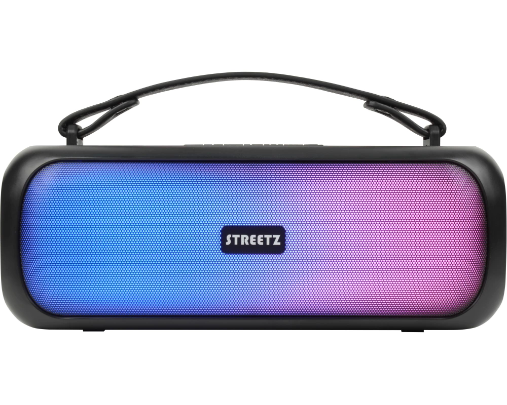 STREETZ BT Boombox 2x7.5 W CMB-110 Black,AUX,USB flash,LED,IPX5