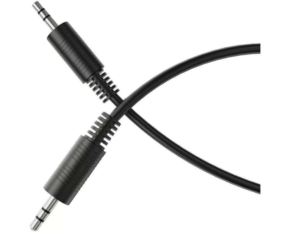 HDSupply Audio-Kabel 3.5 mm Klinke - 3.5 mm Klinke 1 m, Schwarz