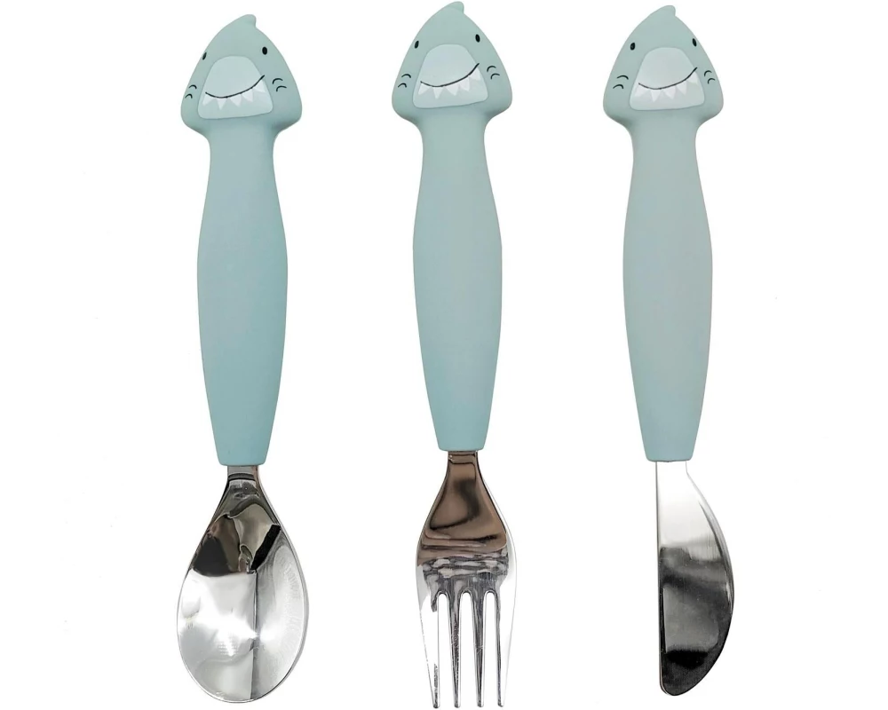 Trixie Kinderbesteckset Hai 3-teilig