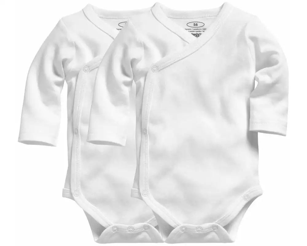 Playshoes Langarm-Wickelbody 2er Set Gr. 62