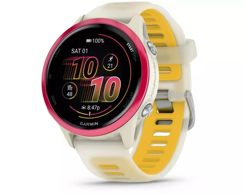 GARMIN Forerunner 570 42 mm Bone Himbeerrot