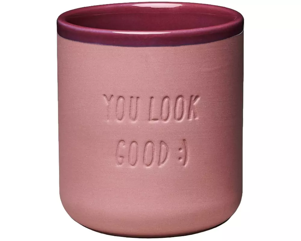 Chic Mic Teetasse You look good 380 ml, 1 Stück, Dunkelrosa
