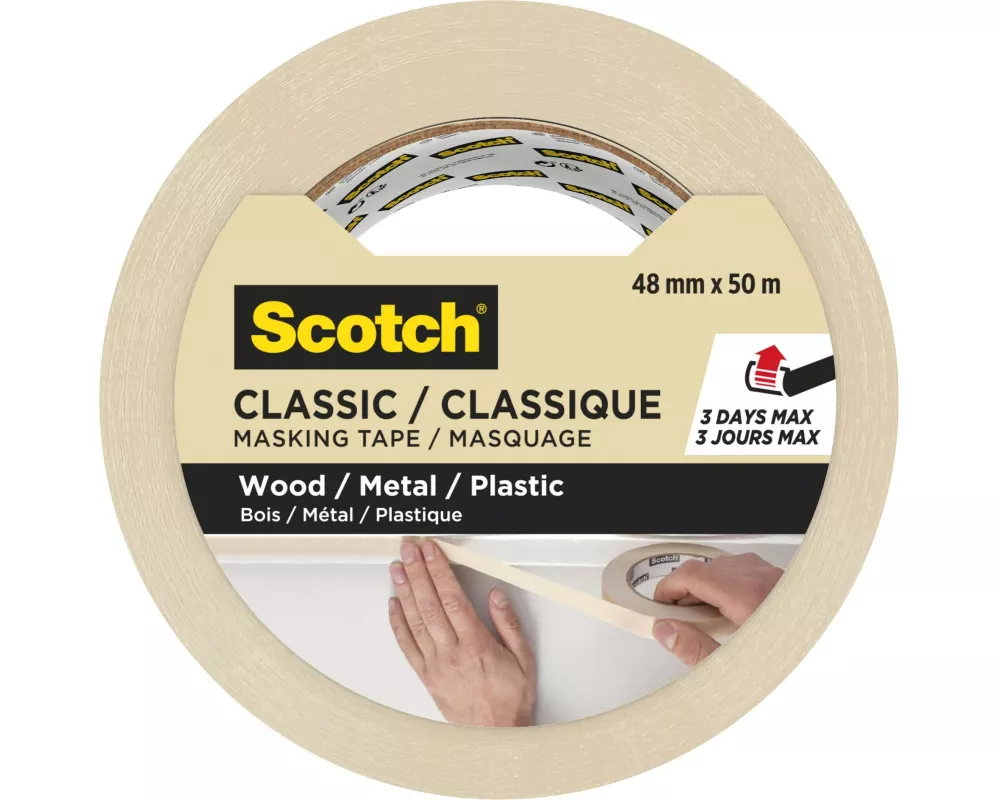 3M Malerabdeckband Scotch Classic 4850 48 mm x 50 m, Beige