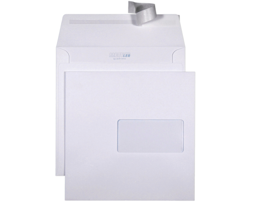 METTLER Couvert Fenster rechts C5 8064-120 120g, ultraweiss 500 Stk.