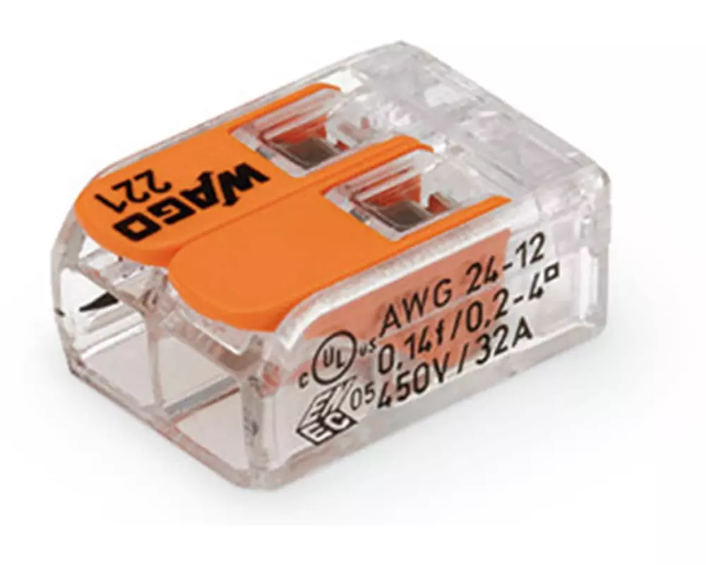 WAGO Verbindungsklemme COMPACT 2-fach, 100 Stück