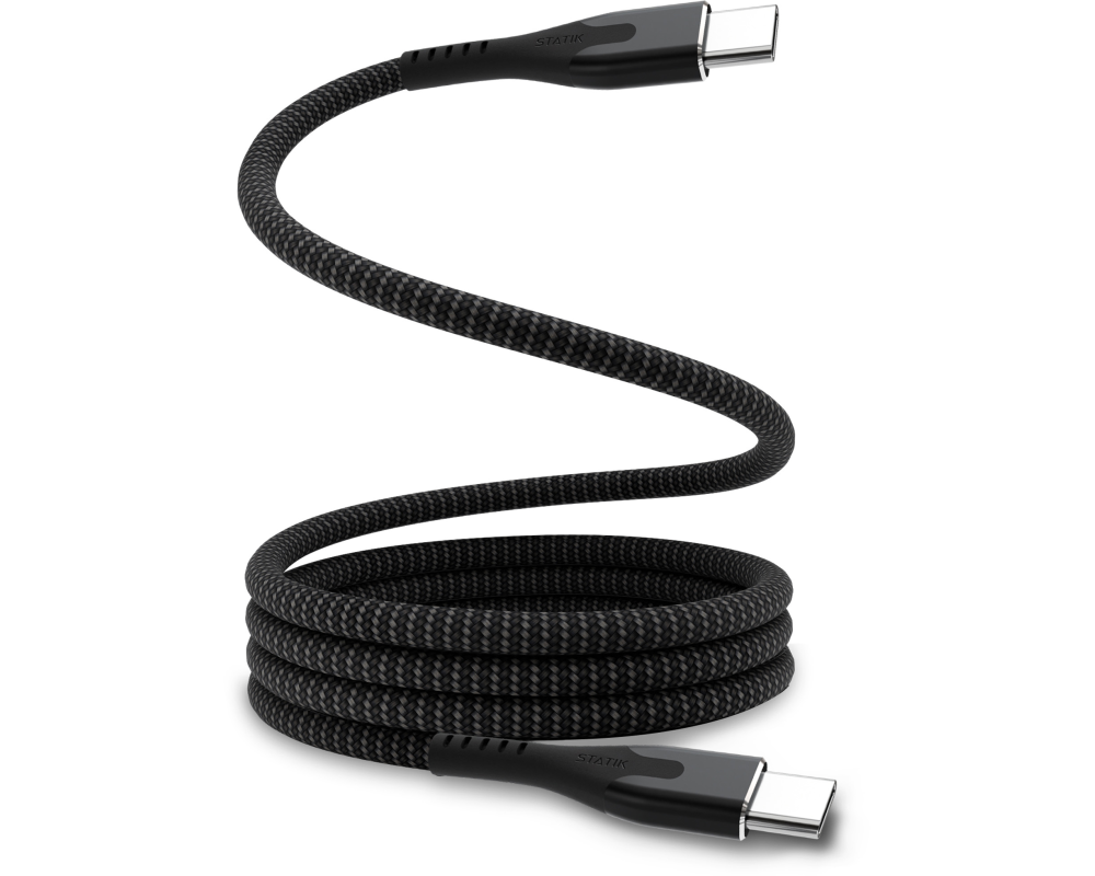 STATIK MagStack Pro, Magnetic Cable PUP-0550-3FT-CC USB-C to C, 1m 100W Black
