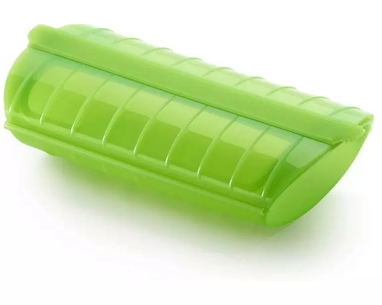 Lékué Mikrowellen-Dampfgarer Grün