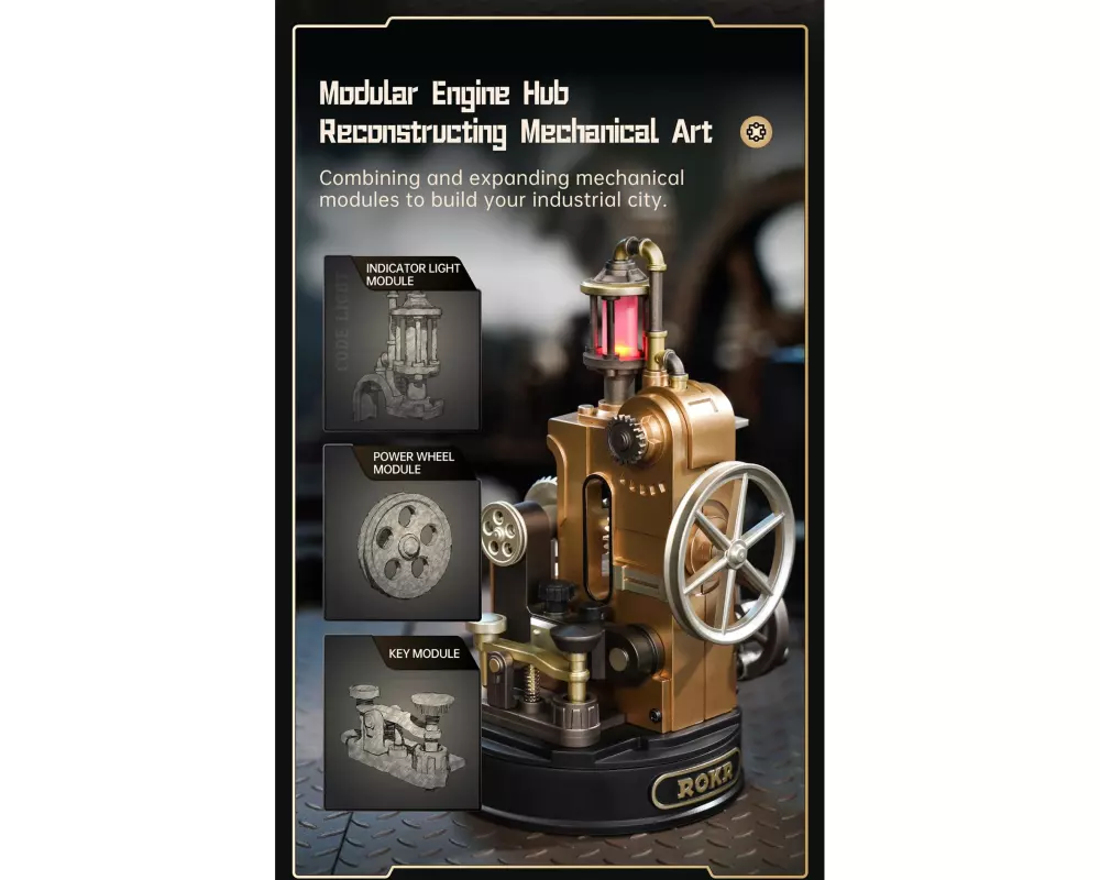 Rolife Bausatz Morse Telegraph Mechanischer Morse-Telegraf
