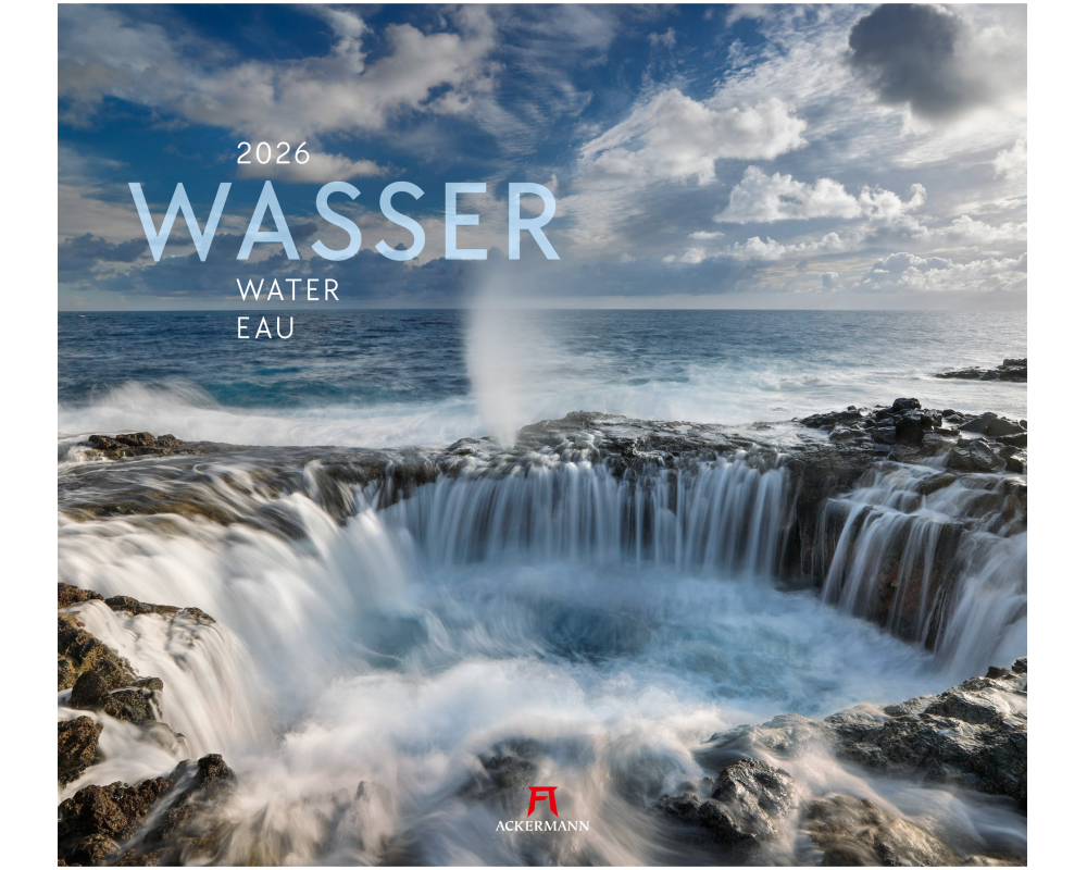 ACKERMANN Bildkalender 2026 2632 Wasser ML 54x48cm
