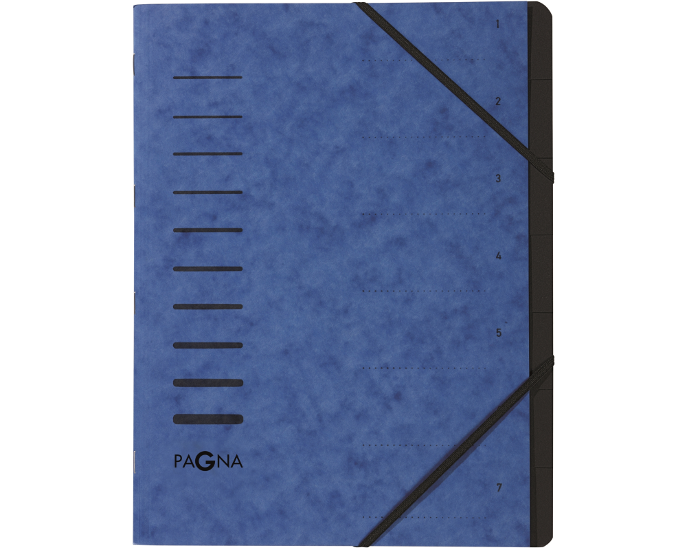 PAGNA Ordnungsmappe A4 40058-02 blau 7-teilig
