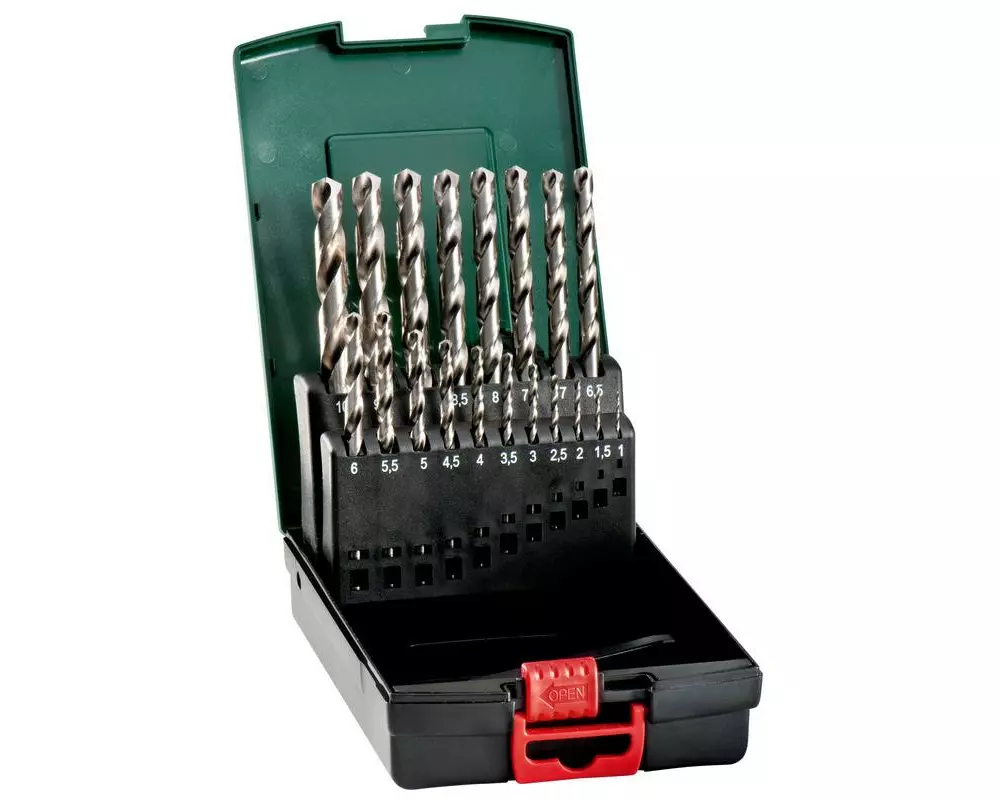 Metabo Metallbohrer-Set HSS-G, 19-teilig