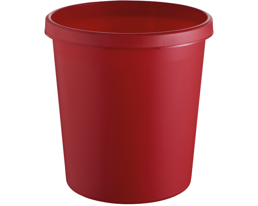 HELIT Papierkorb H6105825 rot 18lt
