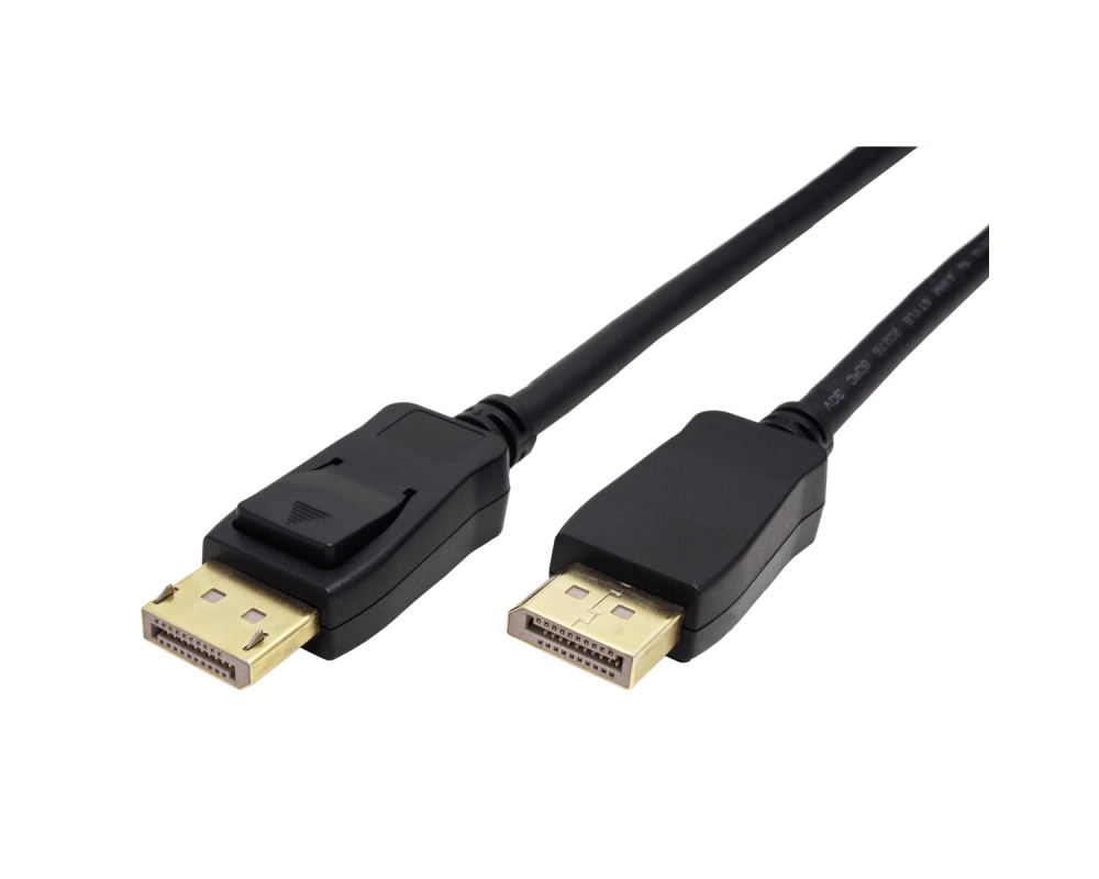 ROLINE GREEN DisplayPort Kabel v2.0, 10K@60Hz, 54Gbit/s, UHBR13.5, DP ST - ST, schwarz, 3 m