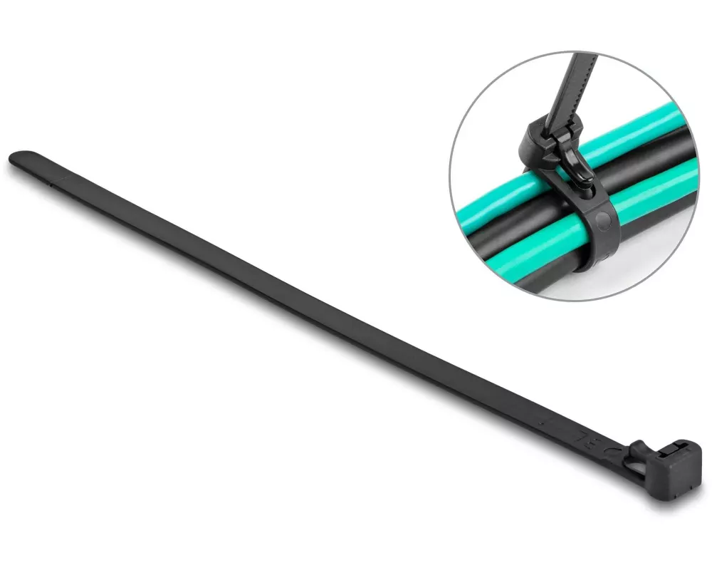 Delock Kabelbinder hitzebeständig 300 mm x 7.6 mm, 100 Stück