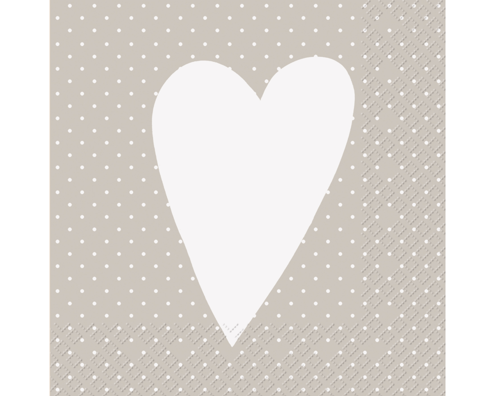 STEWO Serviette 33x33cm 2572649466 Tilde FSC grau hell 20 Stück